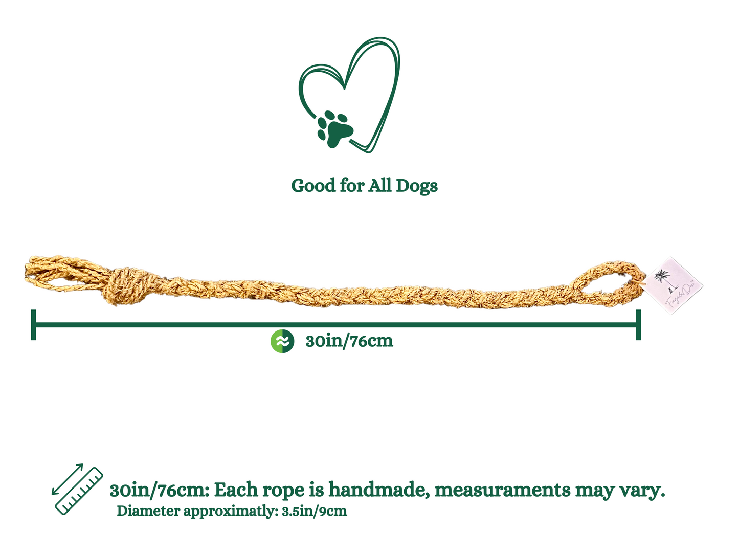 Coconut Fiber Rope Dog Toy – Natural, Eco-Friendly for All Sizes